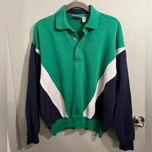 London Fog Colorblock Knit Polo